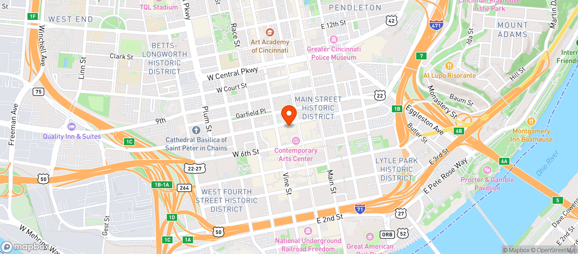Map showing Memories Lounge
