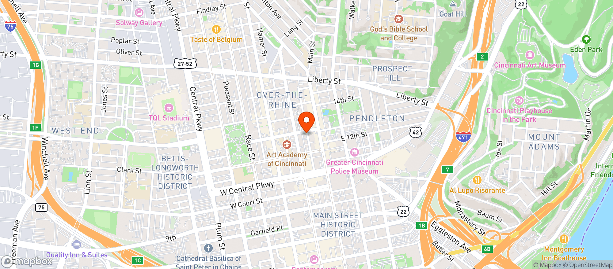 Map showing Longfellow