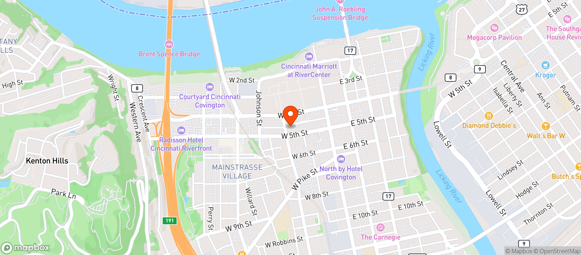 Map showing Liquor Barn Express #952