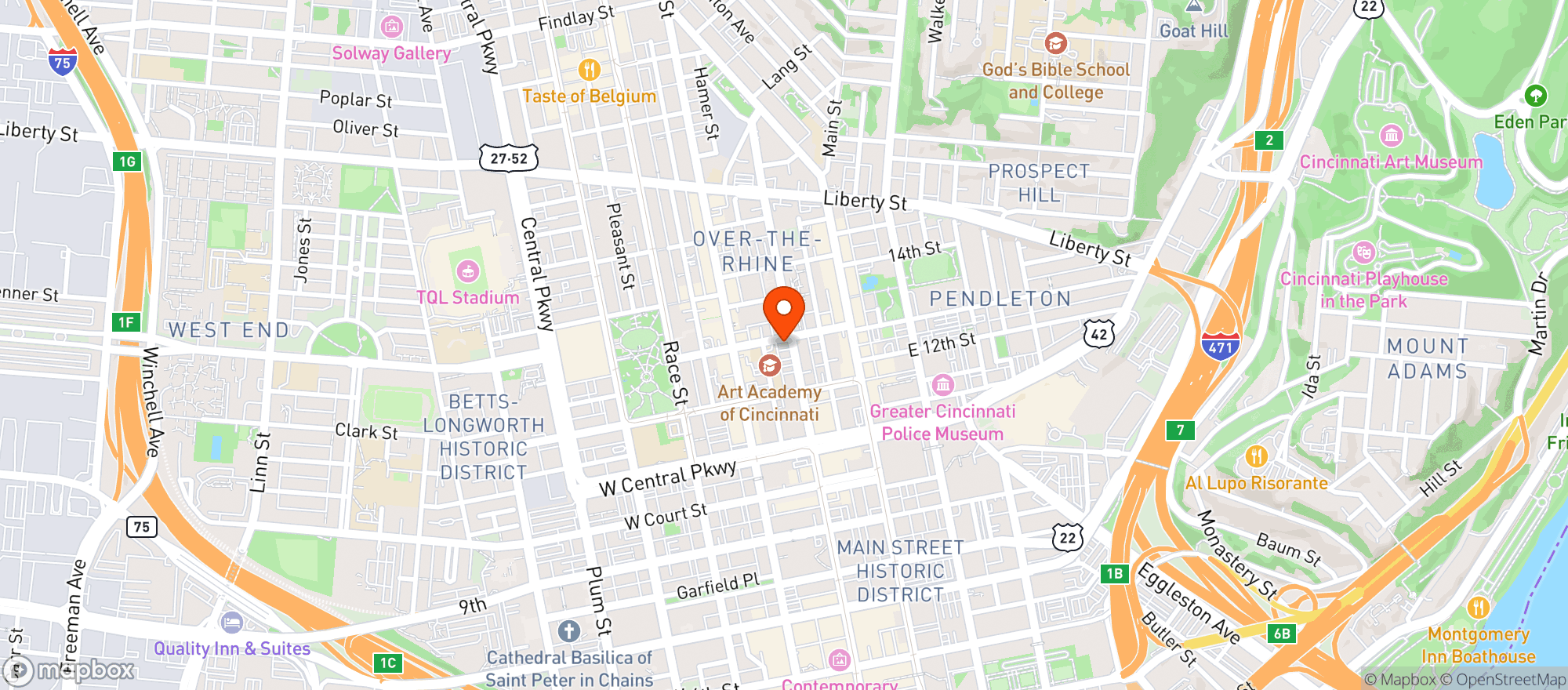 Map showing Homemakers Bar