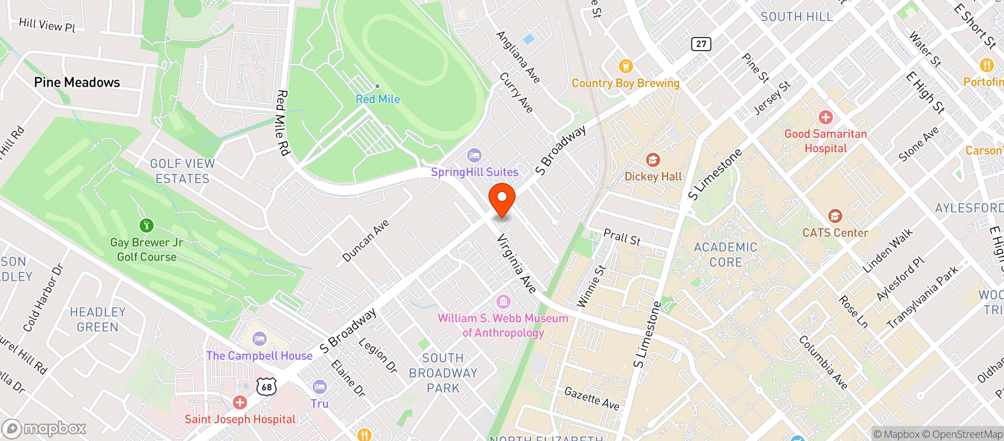 Map showing Z Market #0002