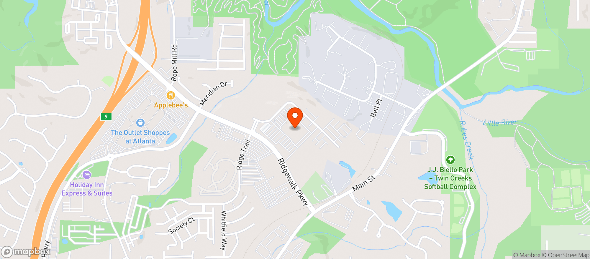 Map showing Costco