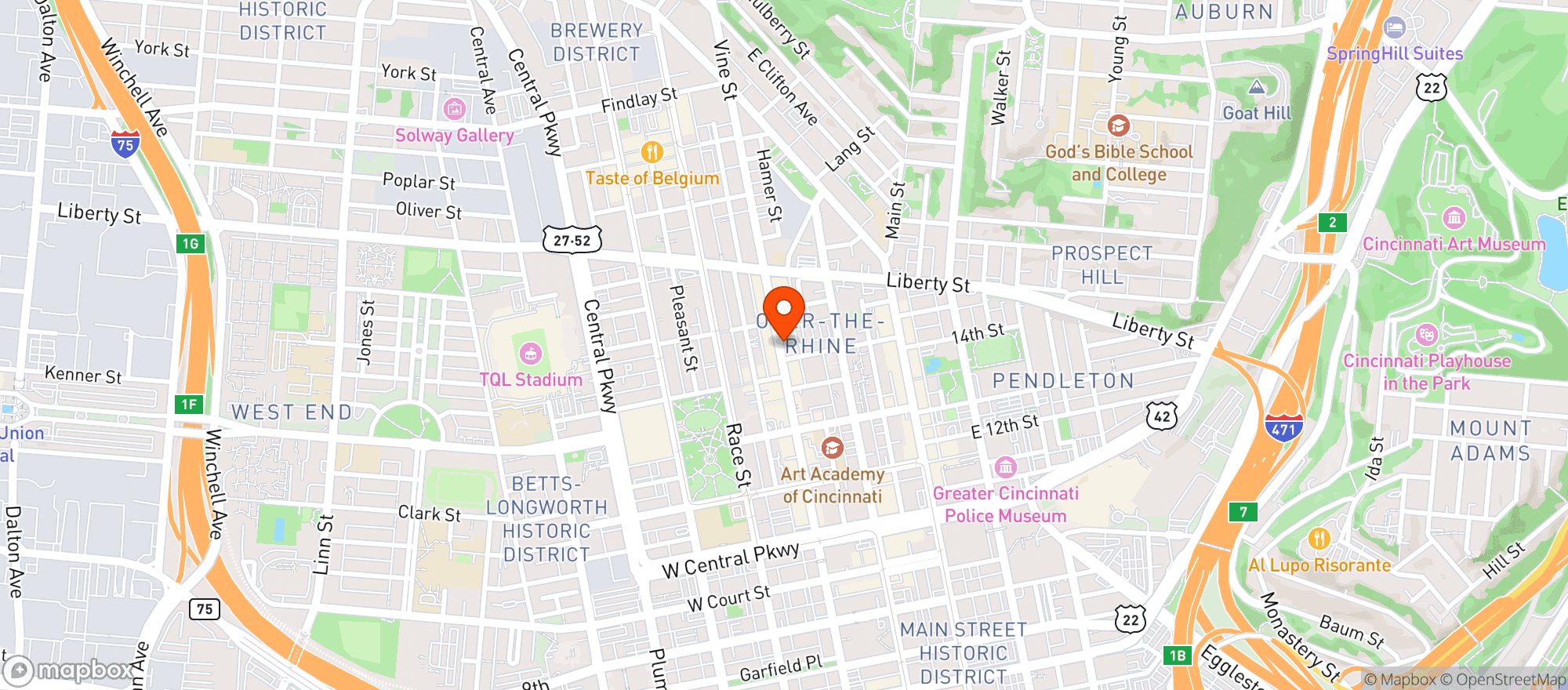 Map showing Madtree Brewing Co #0