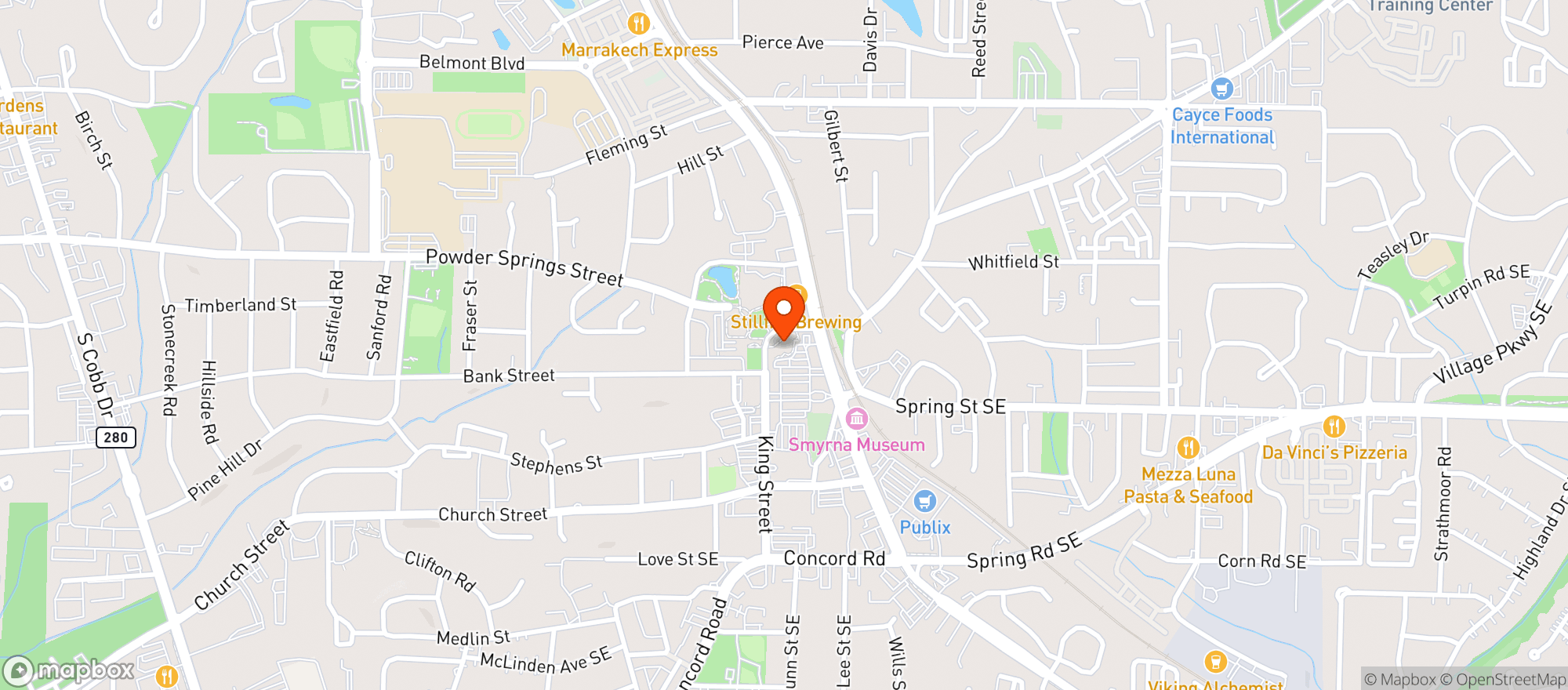 Map showing Good Kitchen
