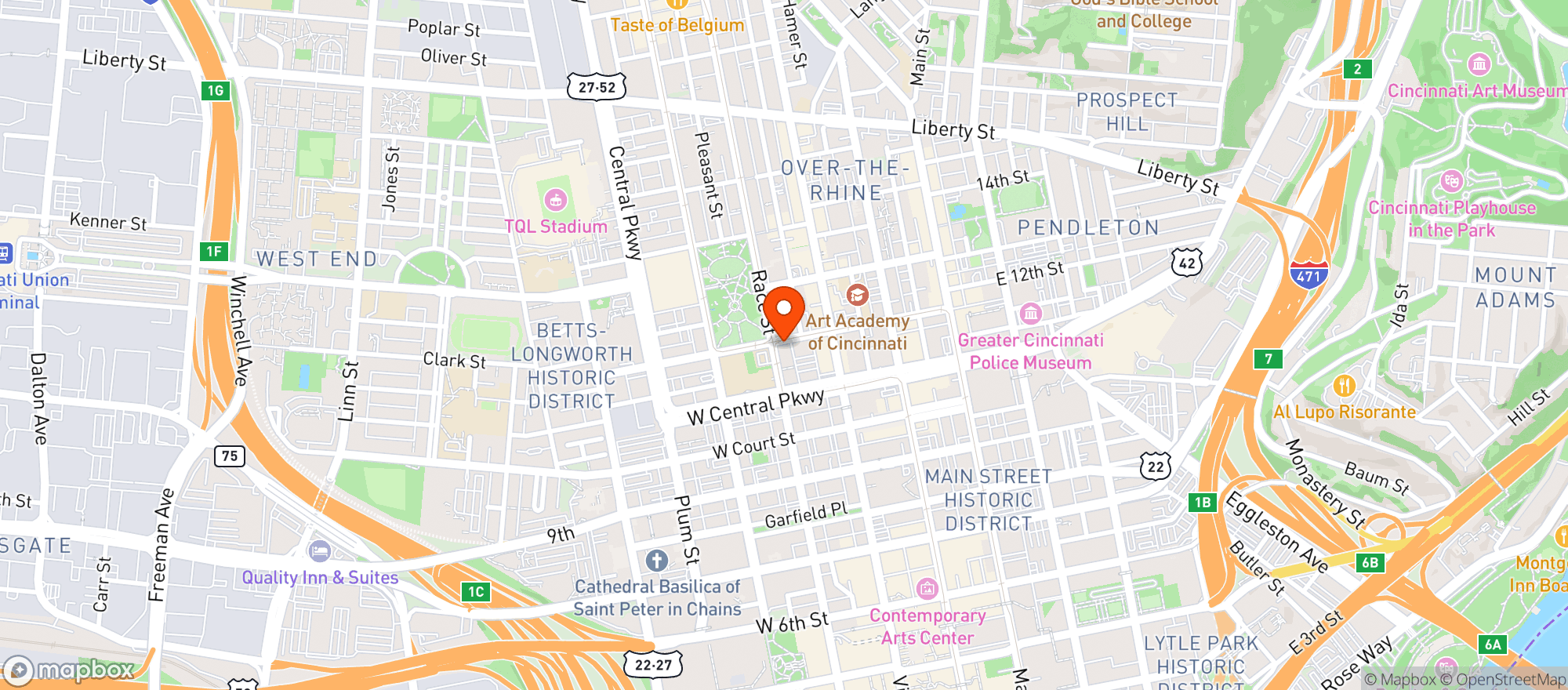 Map showing Cobblestone Otr