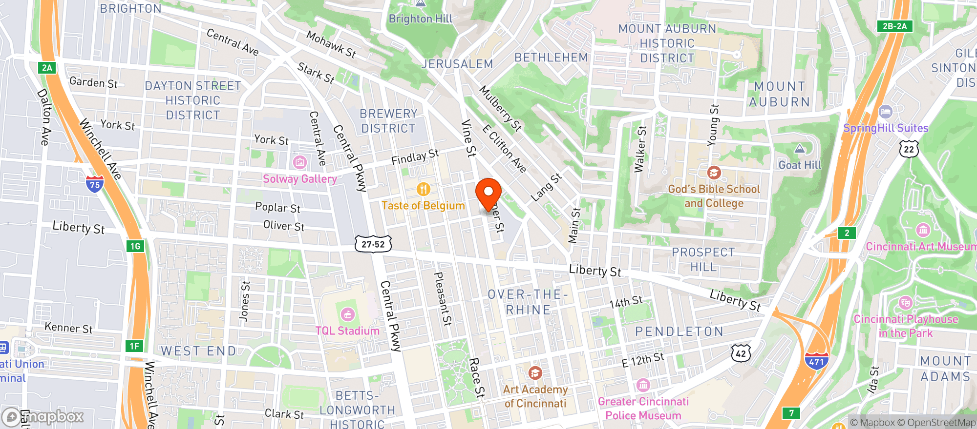 Map showing K&m Express Mart