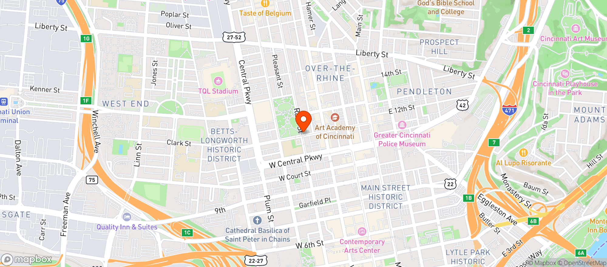 Map showing Little Teak At Washington