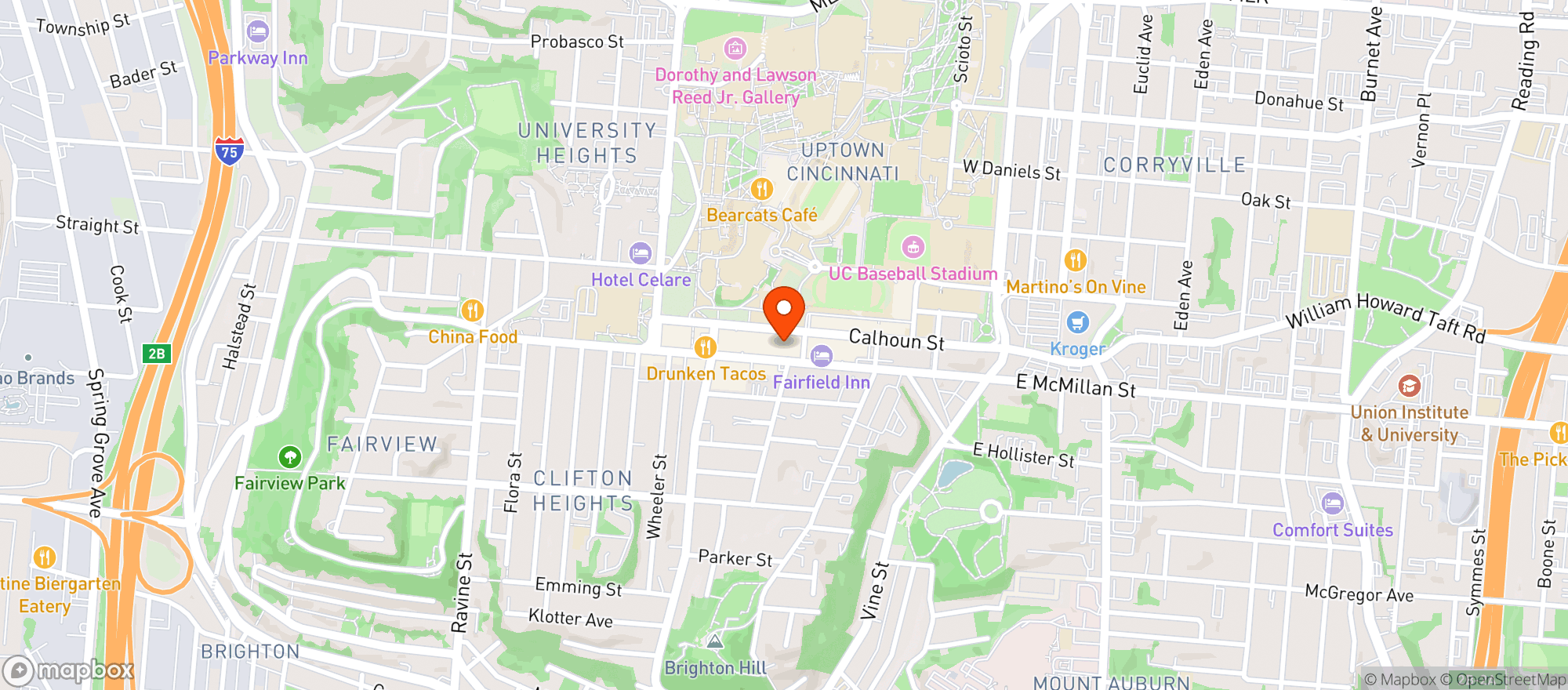 Map showing Target