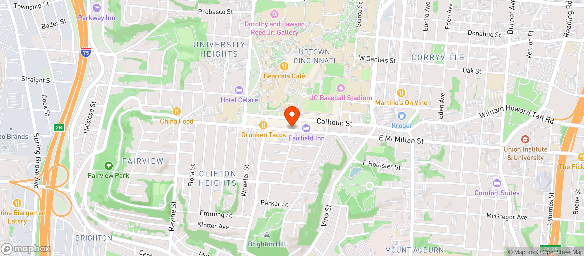 Map showing Mr Sushi Clifton