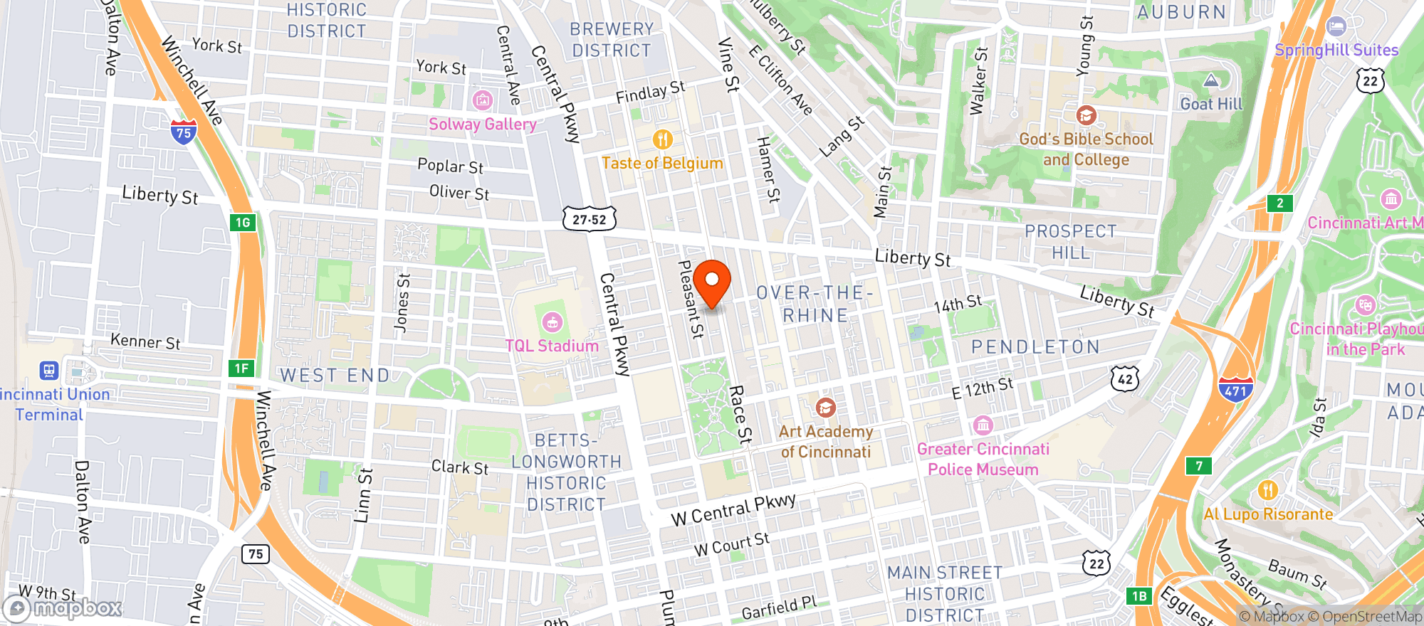 Map showing Mellotone Beer Project