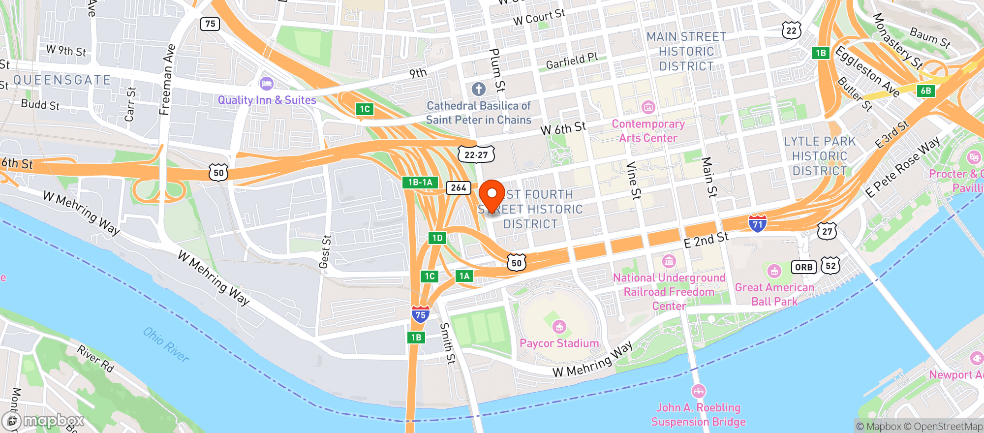 Map showing Tina S