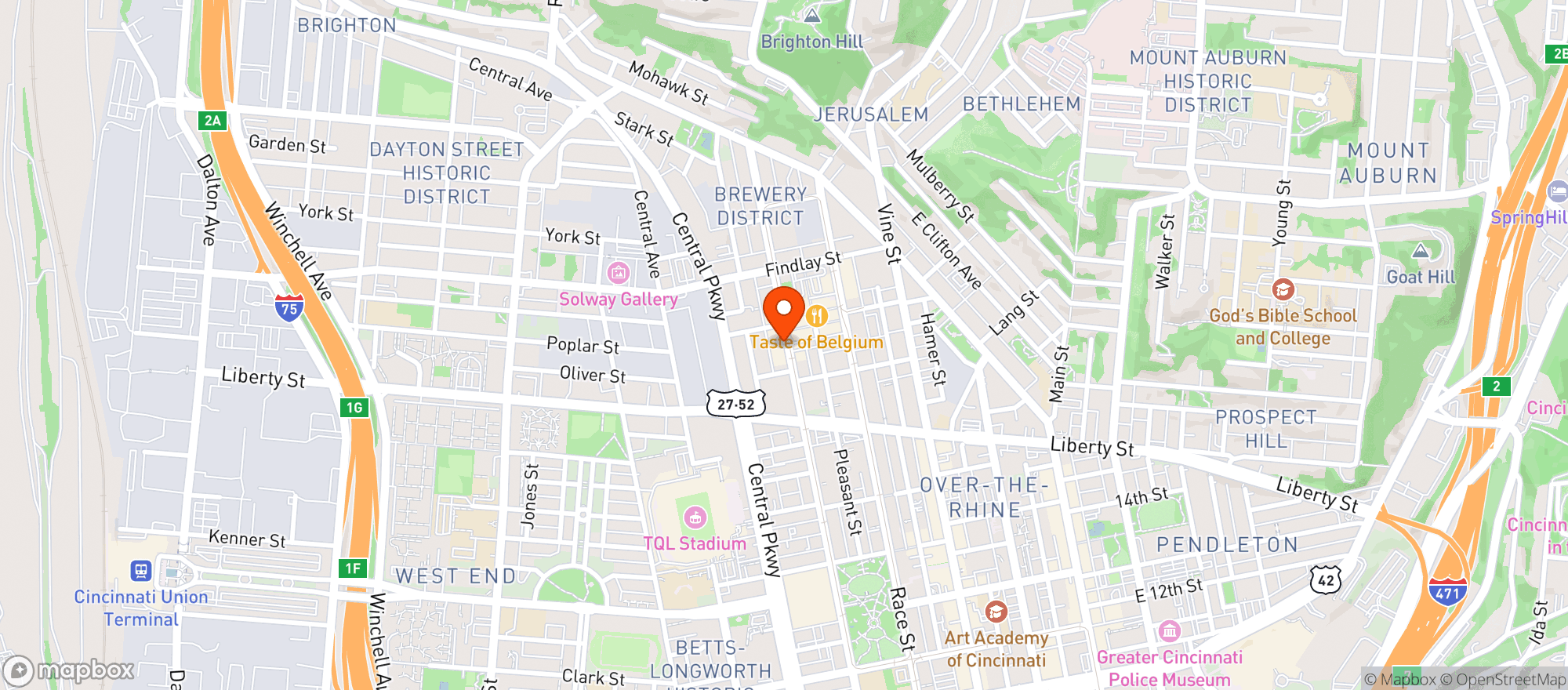 Map showing Rhined