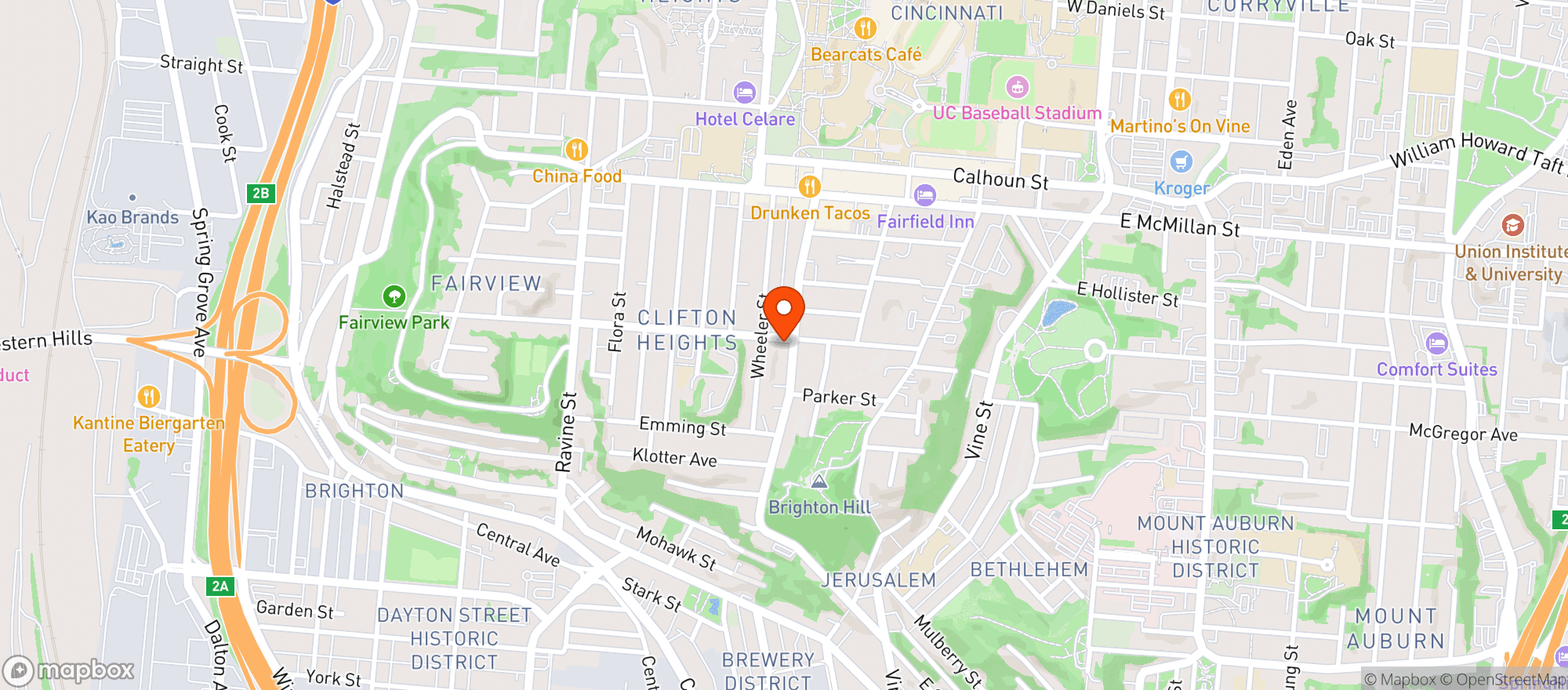 Map showing Murphys Pub