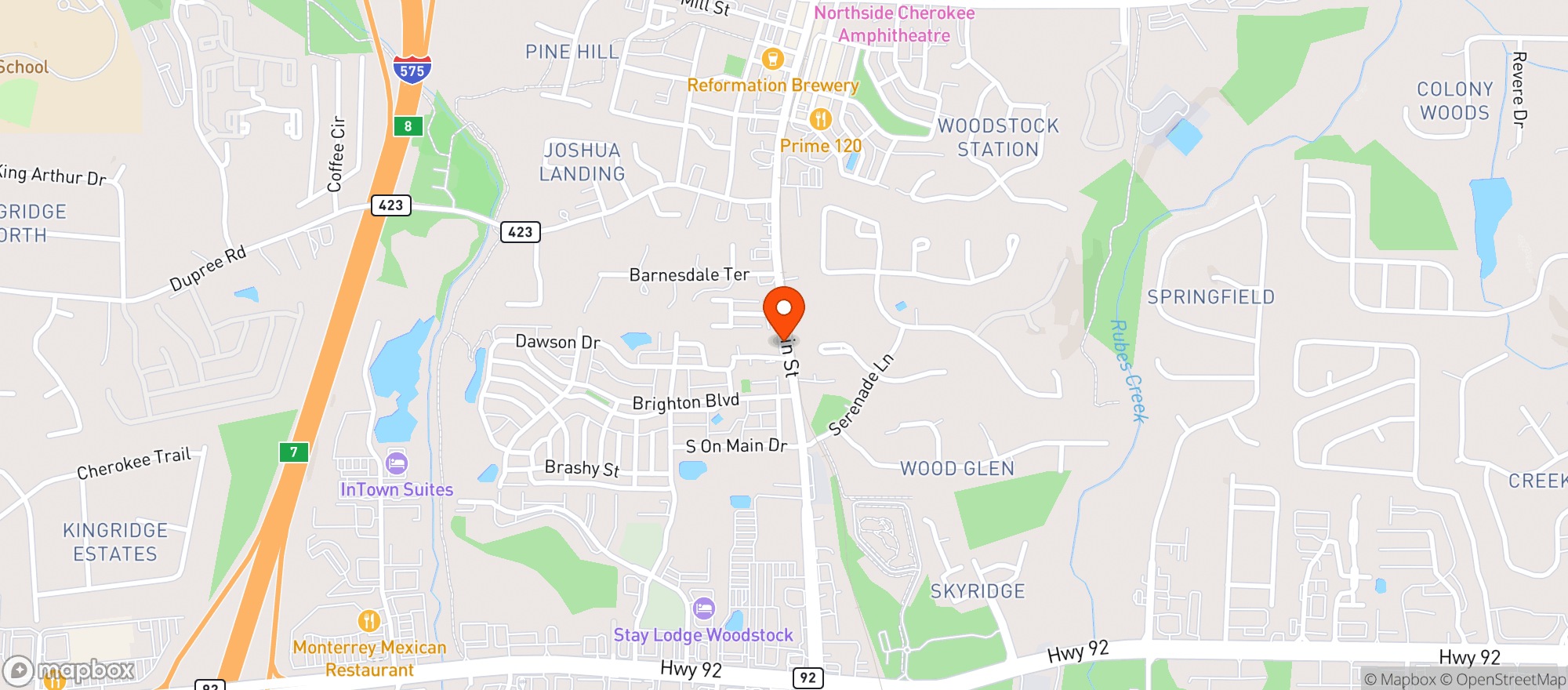 Map showing 41341 Main Street Chevron_2