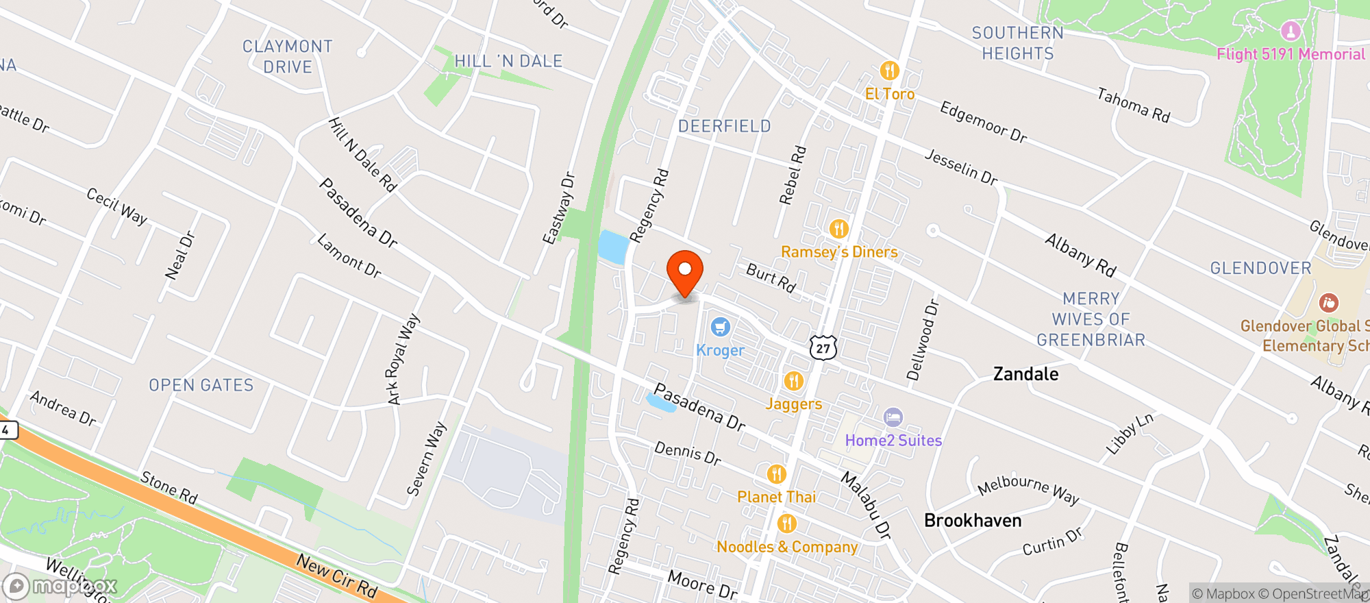 Map showing Gnc