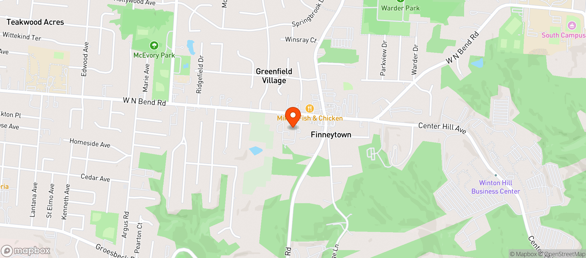 Map showing Amarshop Food Mart
