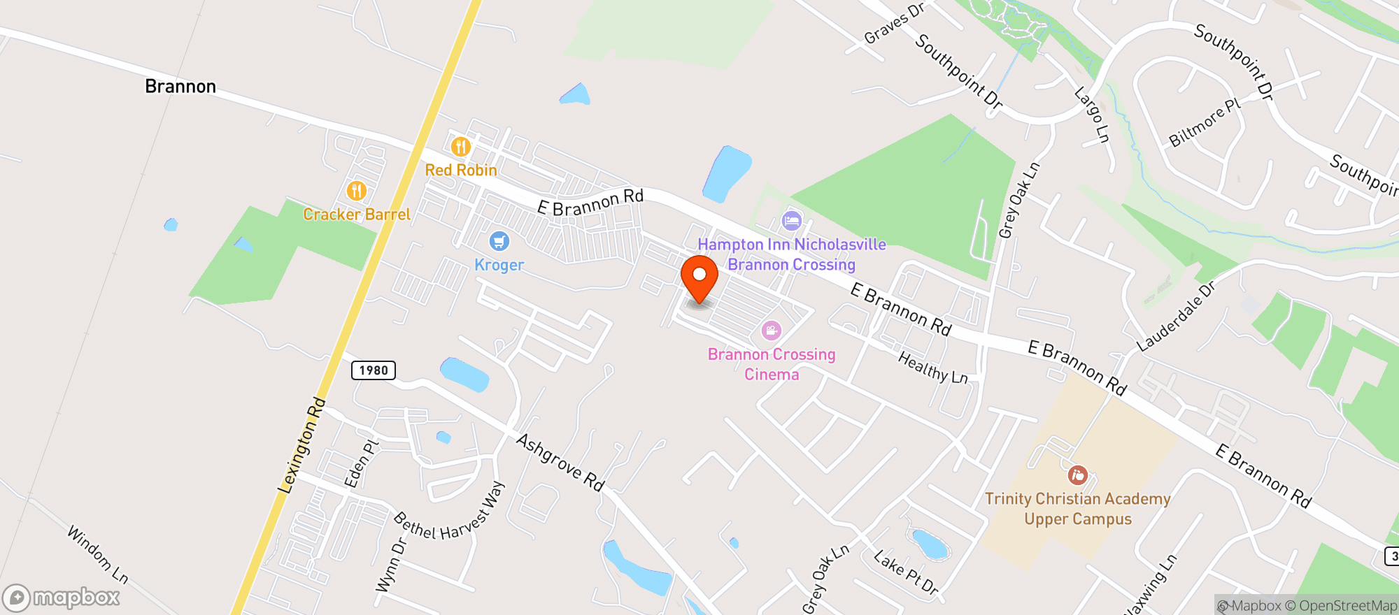 Map showing Shamrock Bar & Grille