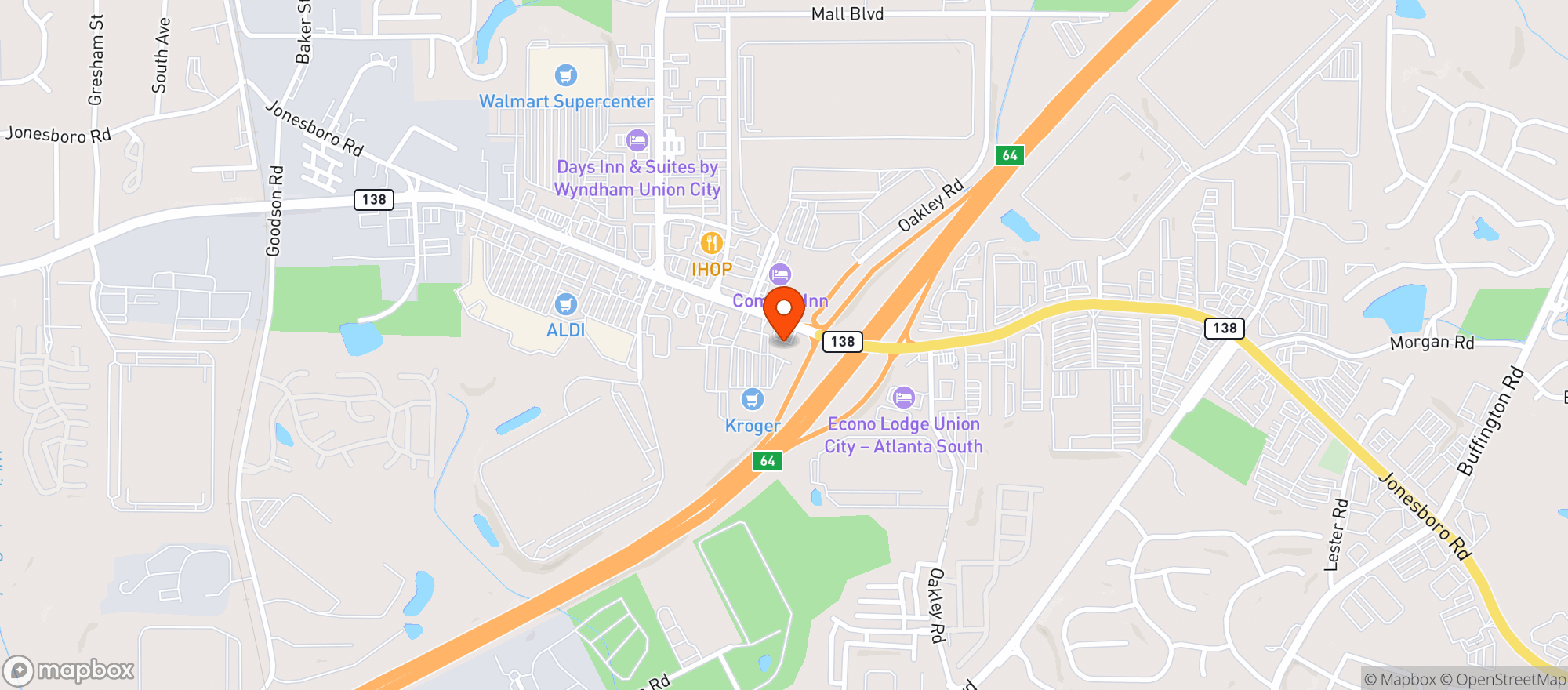 Map showing Chevron Food Mart_97