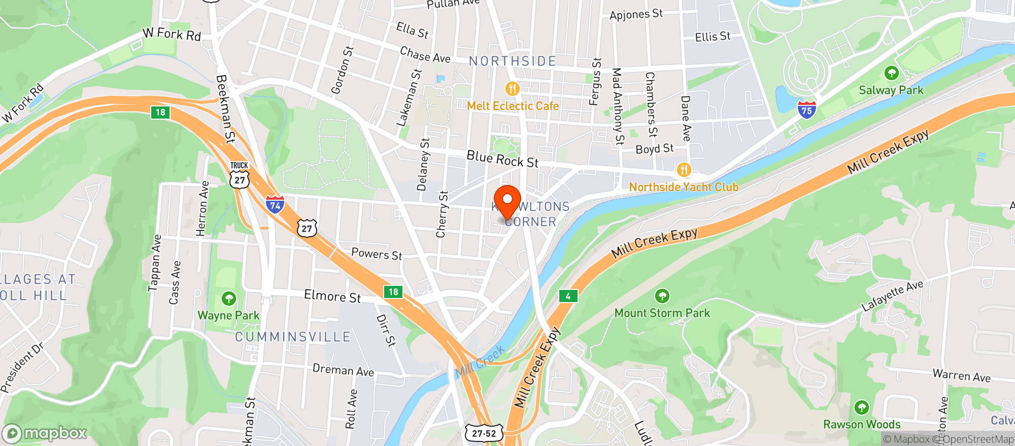 Map showing Mixwells