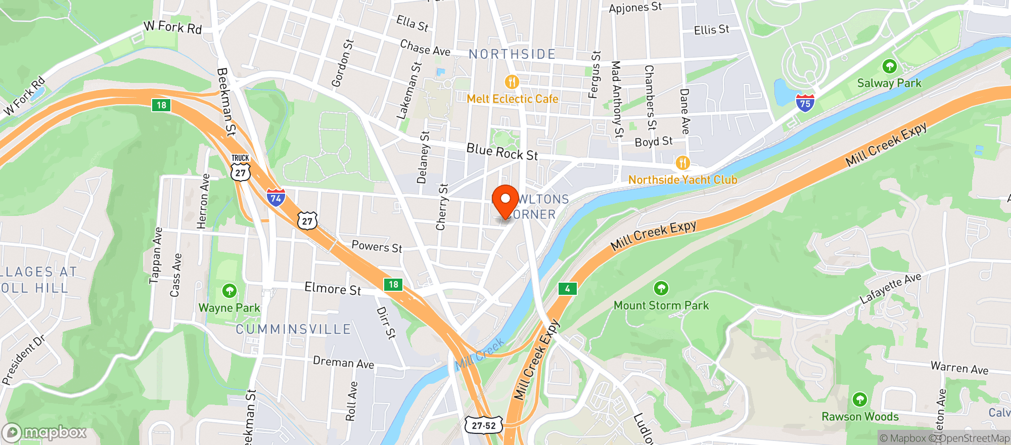 Map showing Arcade Legacy