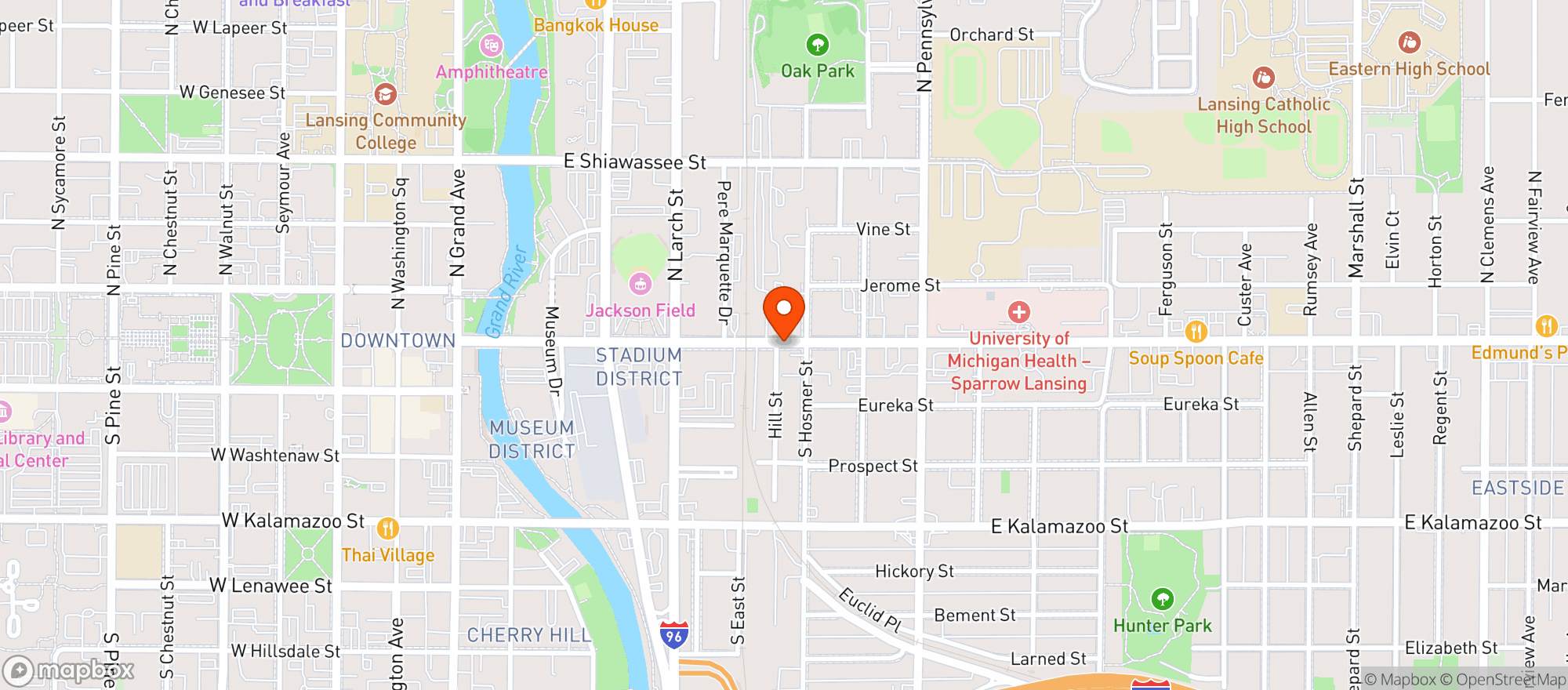 Map showing Capital City Wine & Spirits