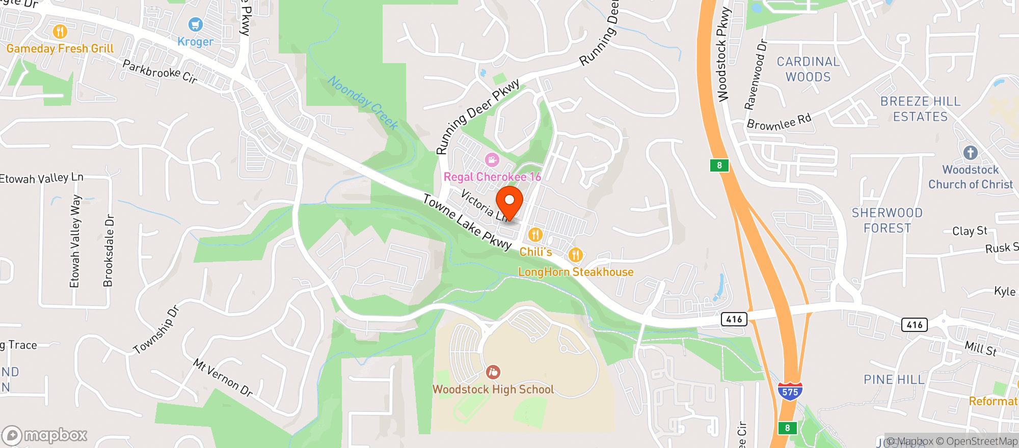 Map showing Quiktrip #779
