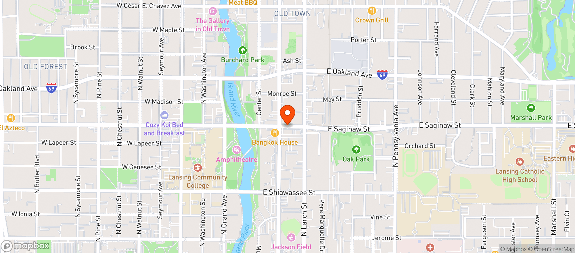 Map showing Quality Dairy Store
