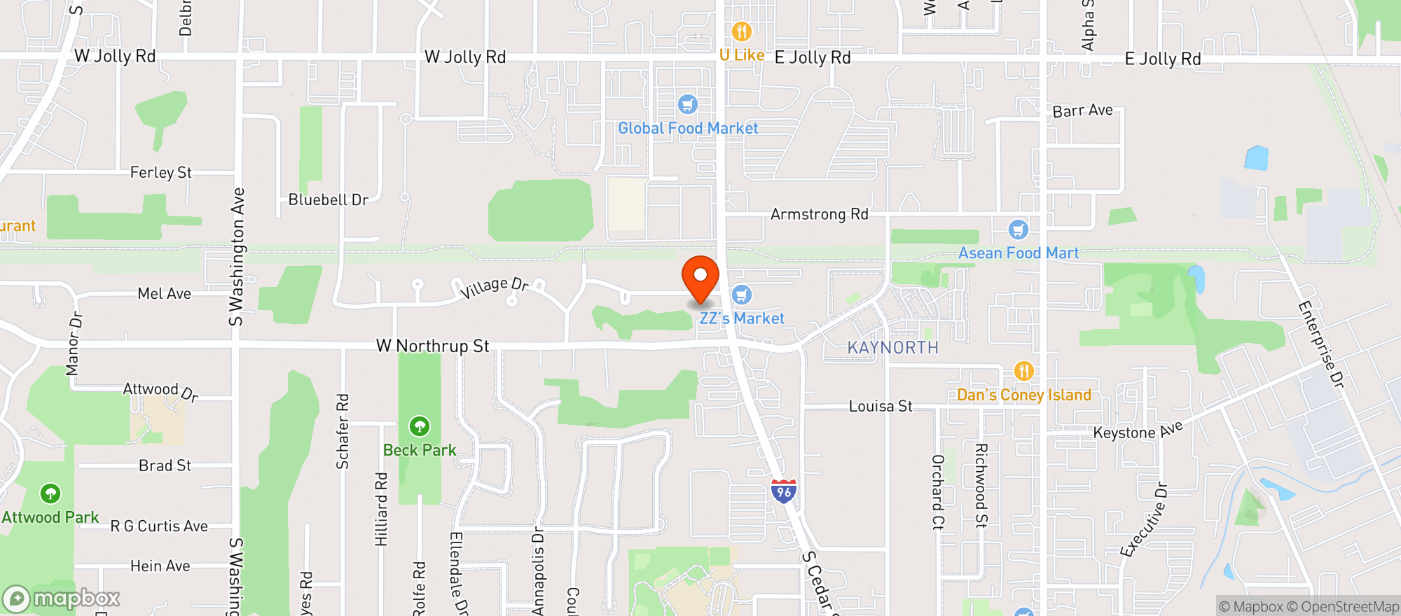 Map showing Levels Cannabis - Lansing