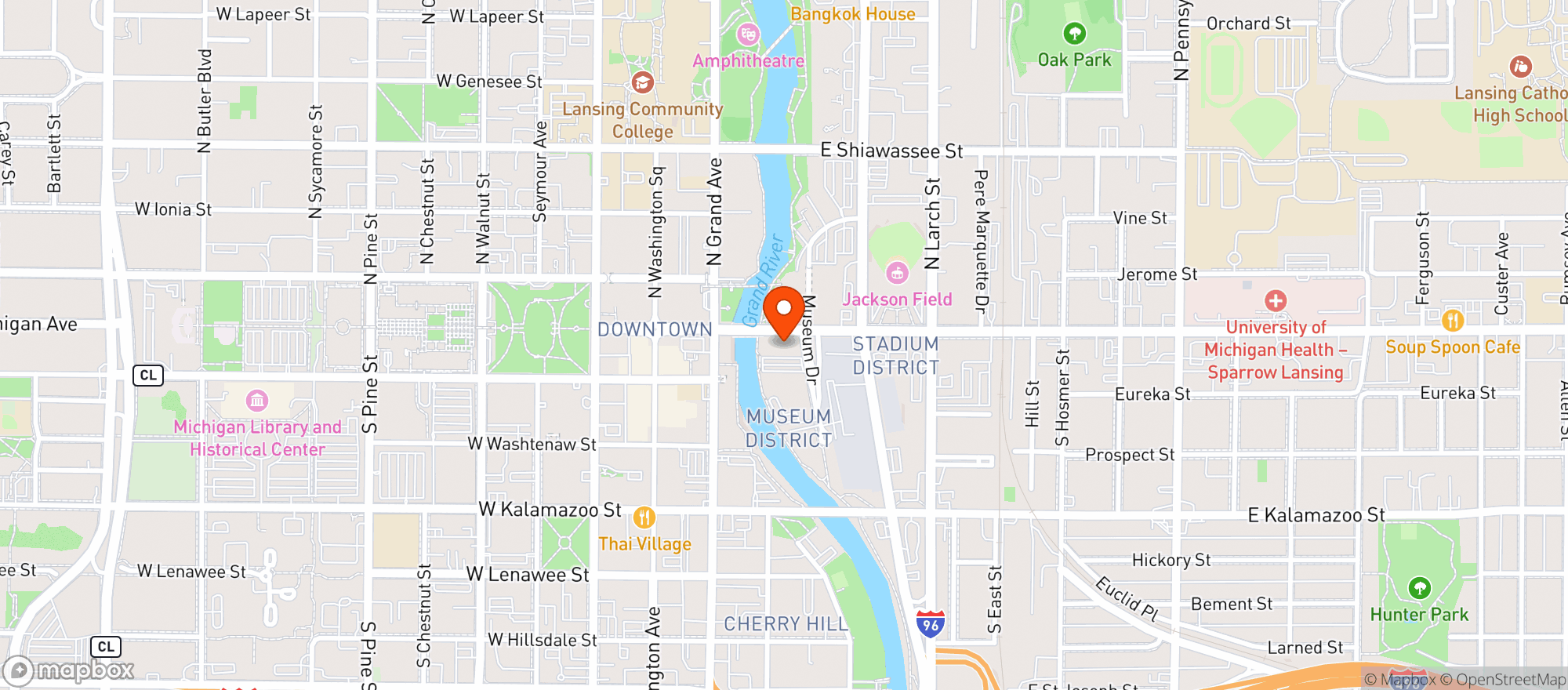 Map showing Exchange