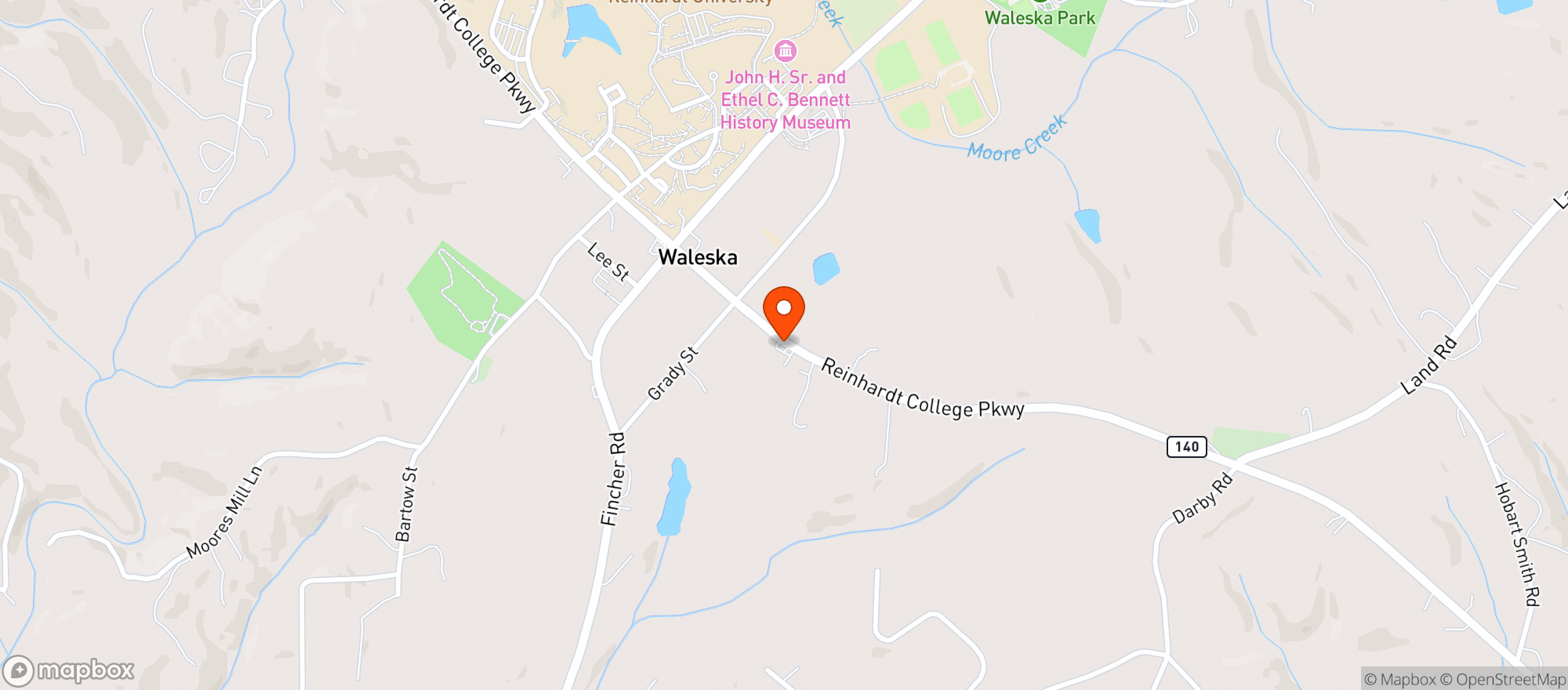 Map showing Waleska Super Mart