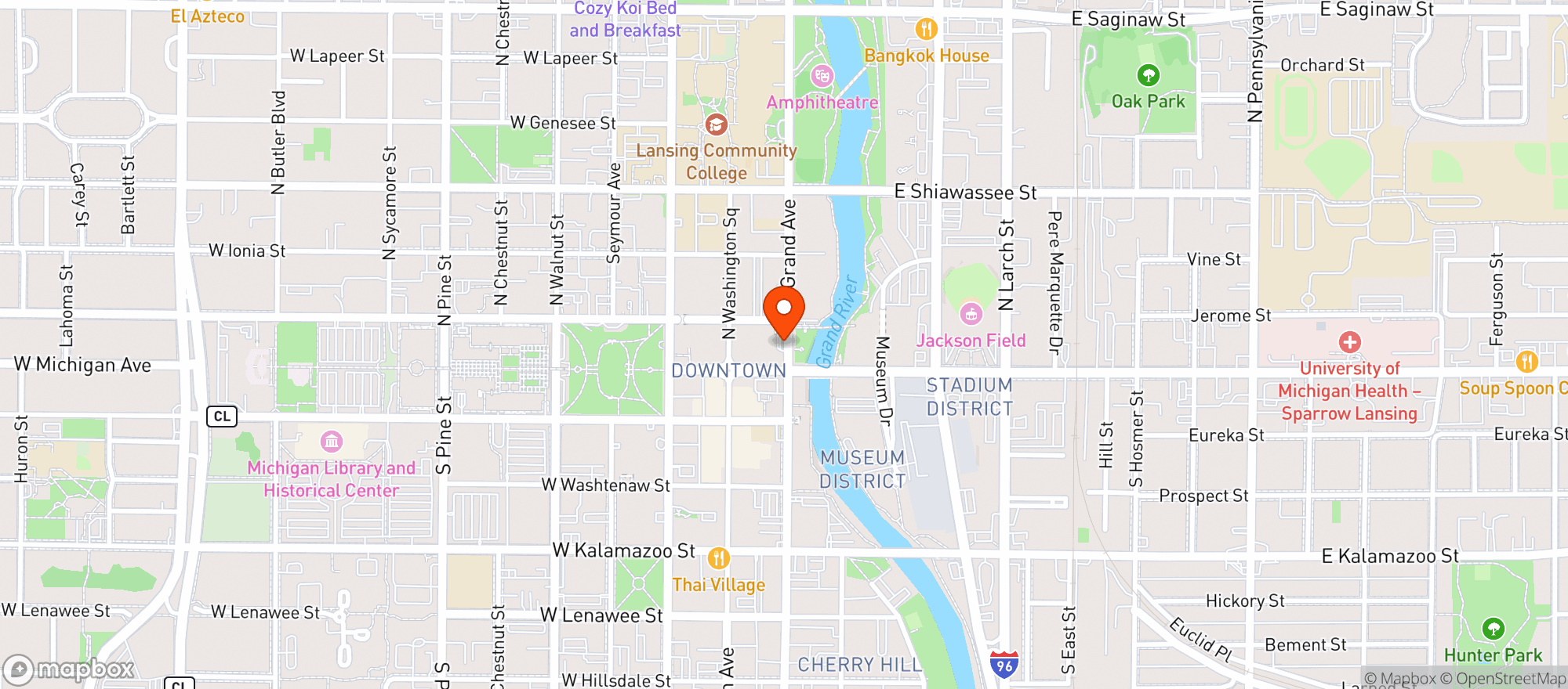 Map showing Doubletree By Hilton