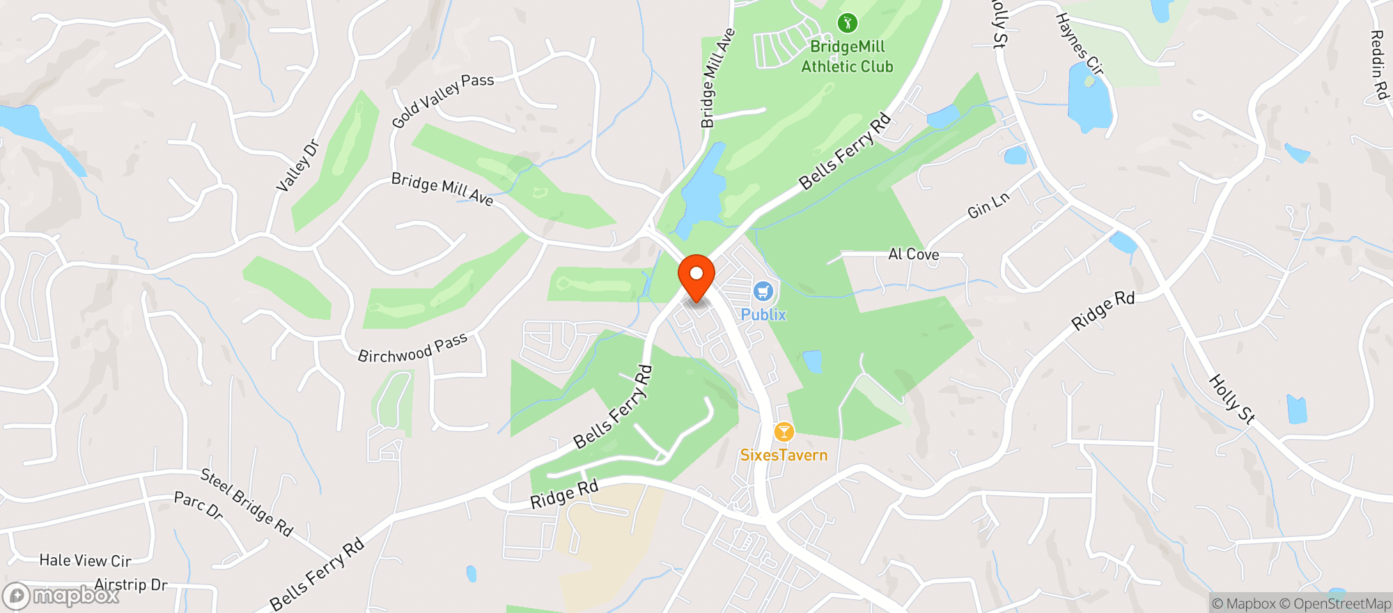 Map showing Cvs