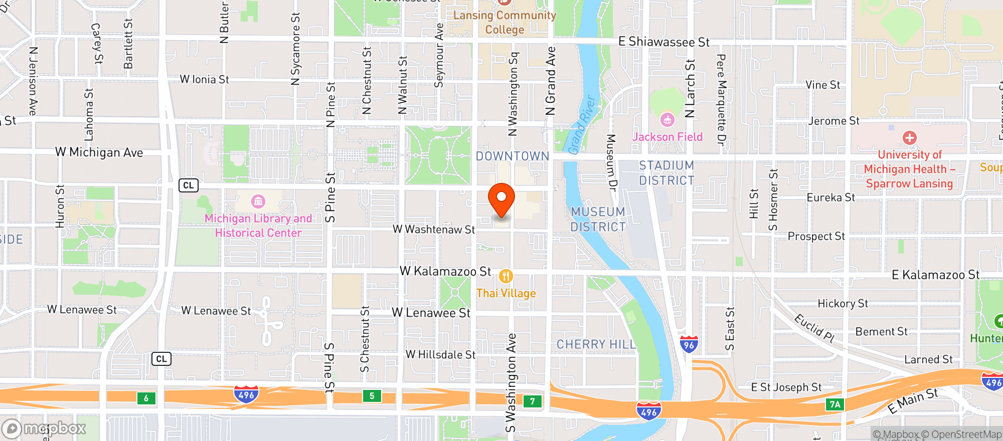 Map showing Grewal Hall At 224