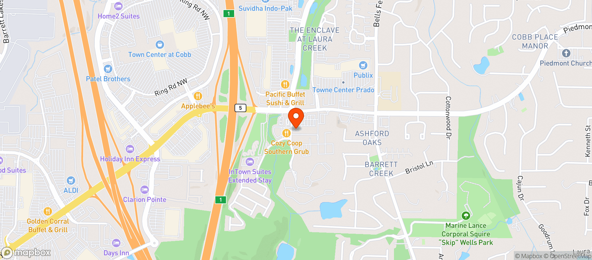 Map showing Everest Spirits