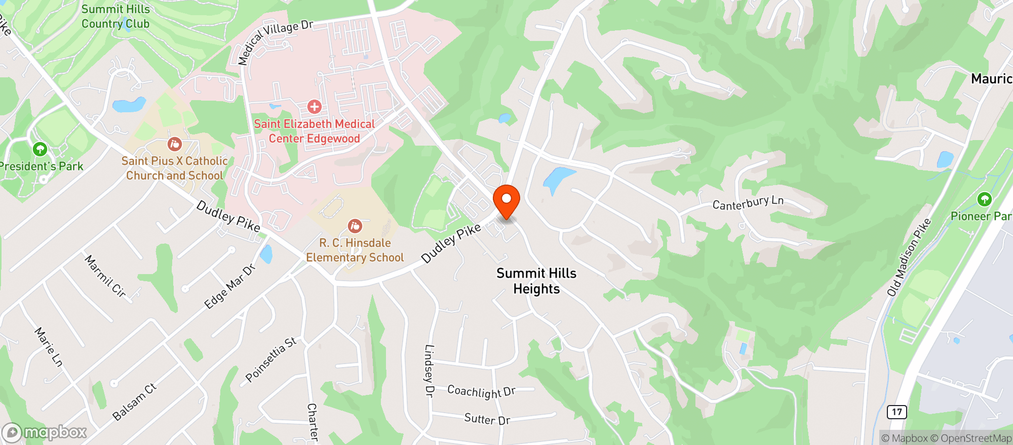 Map showing DISCOUNT WINE & SPIRITS
