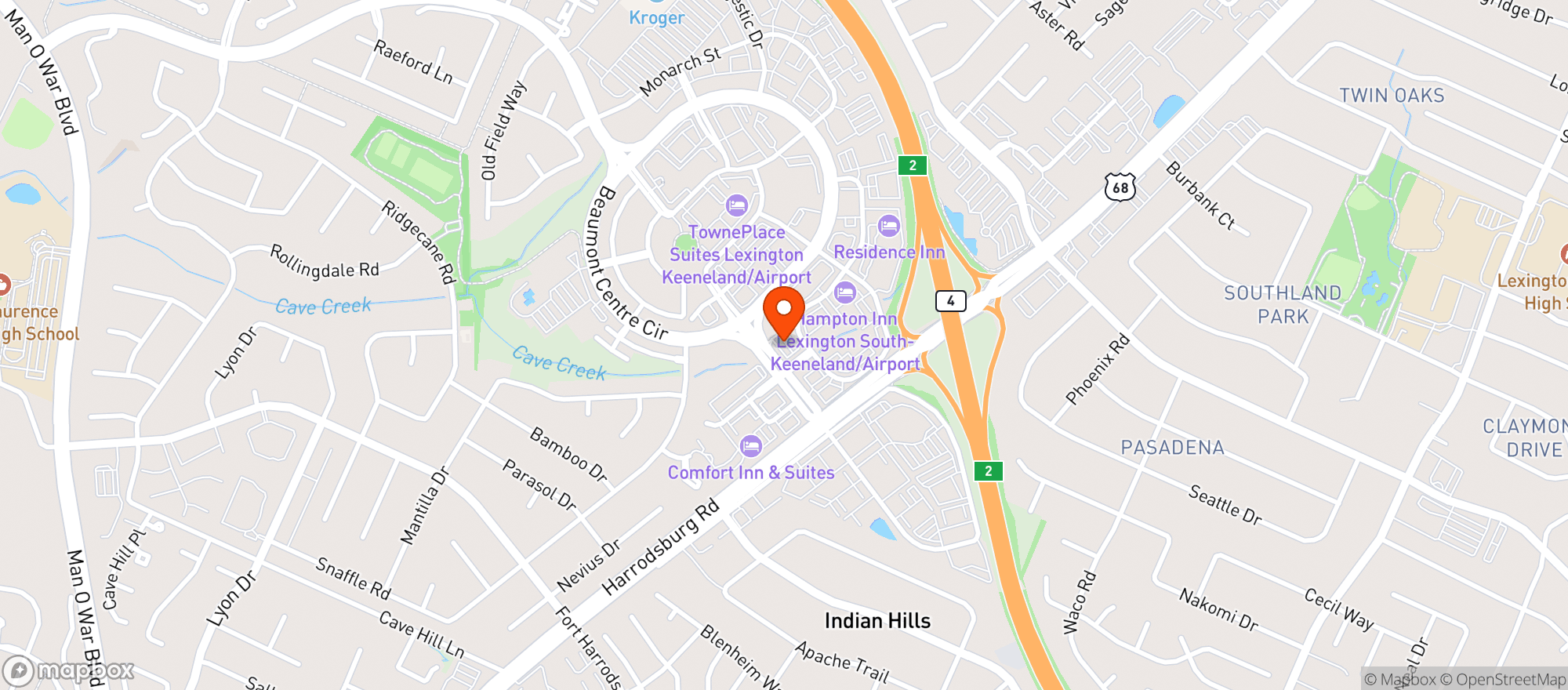 Map showing Liquor Barn