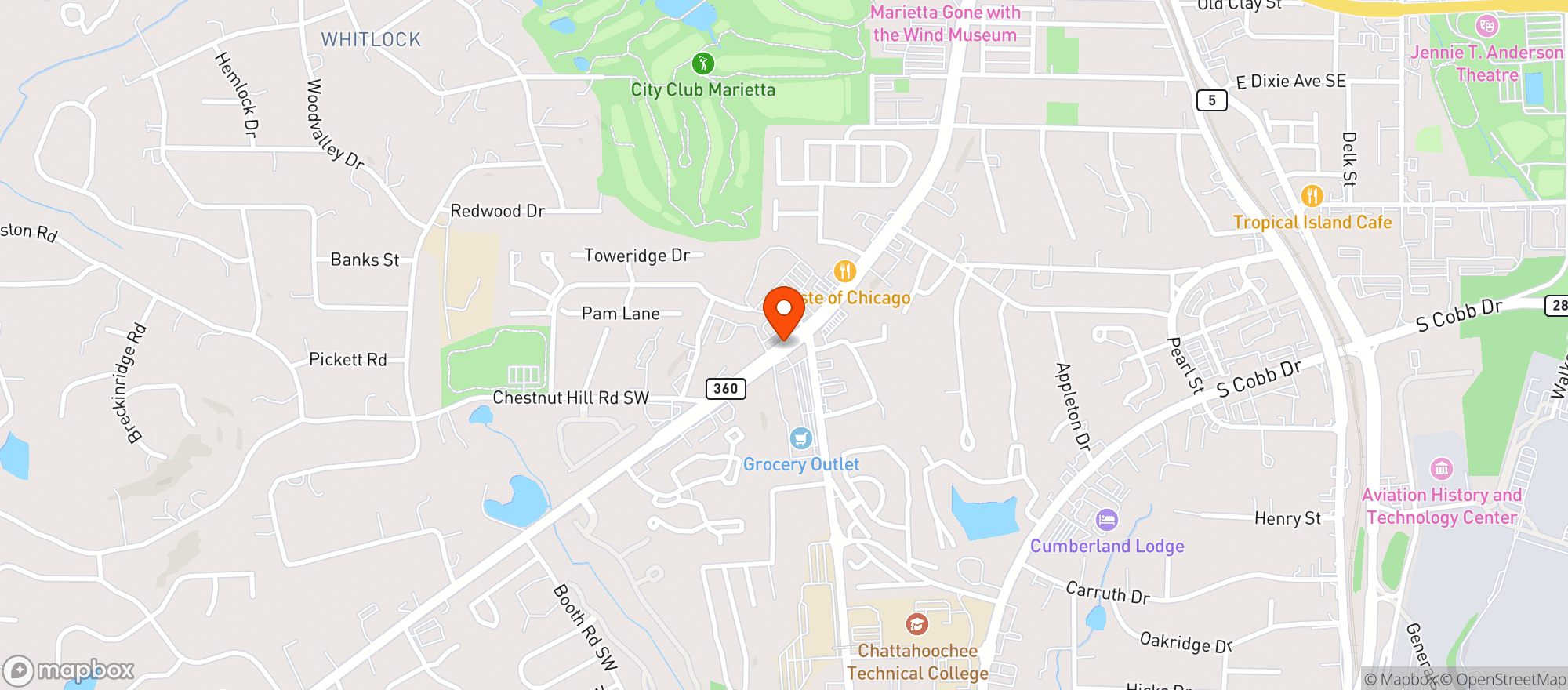 Map showing Quiktrip
