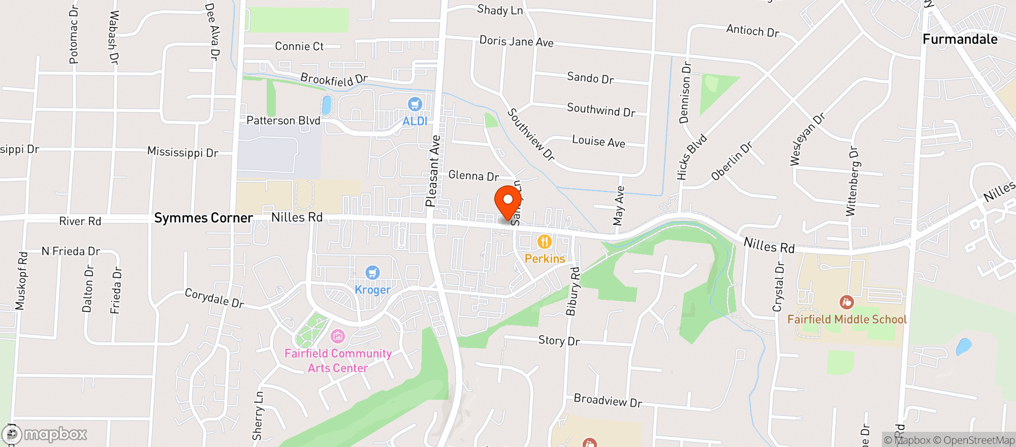 Map showing Your CBD Store Fairfield