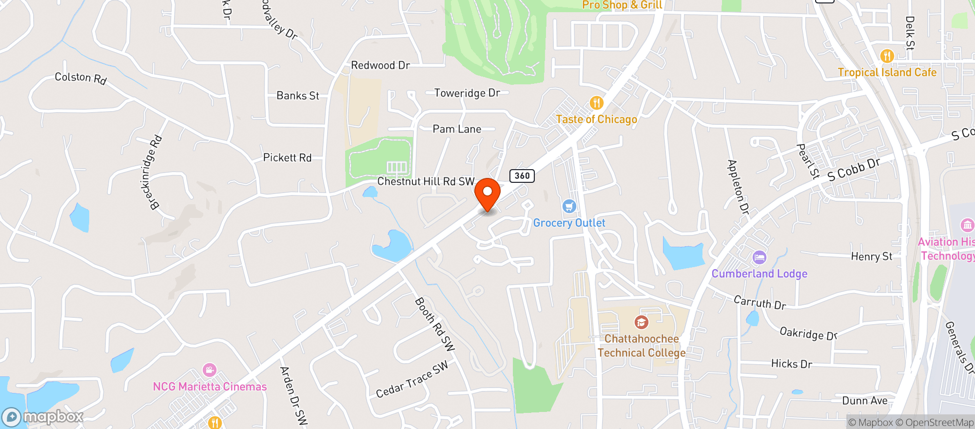 Map showing Micheladas Taqueria