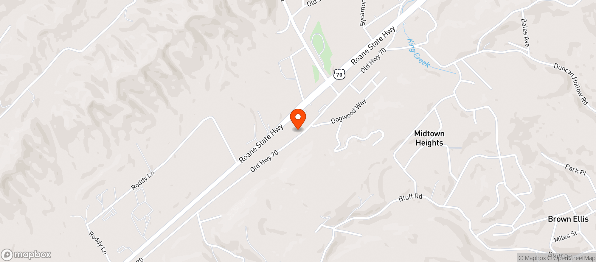 Map showing Citgo