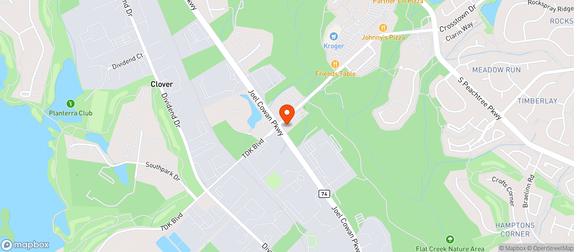 Map showing CIRCLE K STORE #2745125