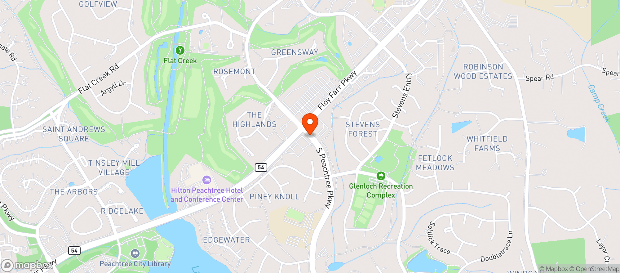 Map showing Walgreens