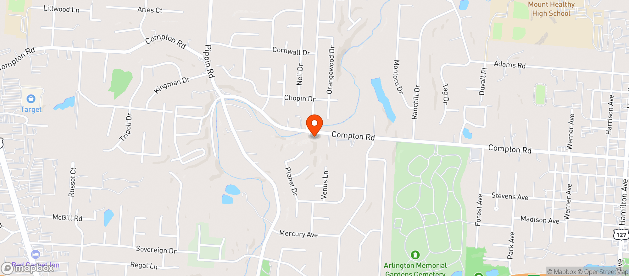 Map showing Marathon Colerain