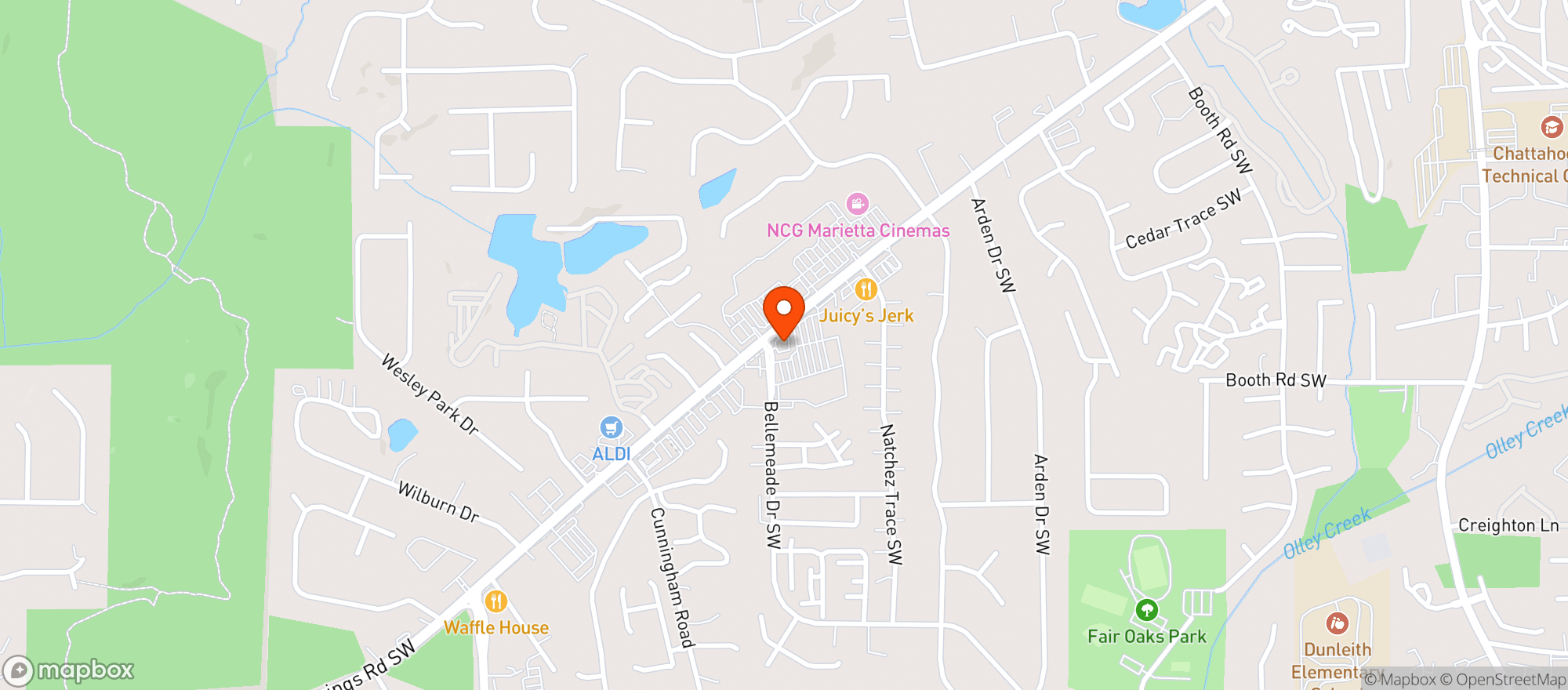 Map showing 1175 Mini Mart