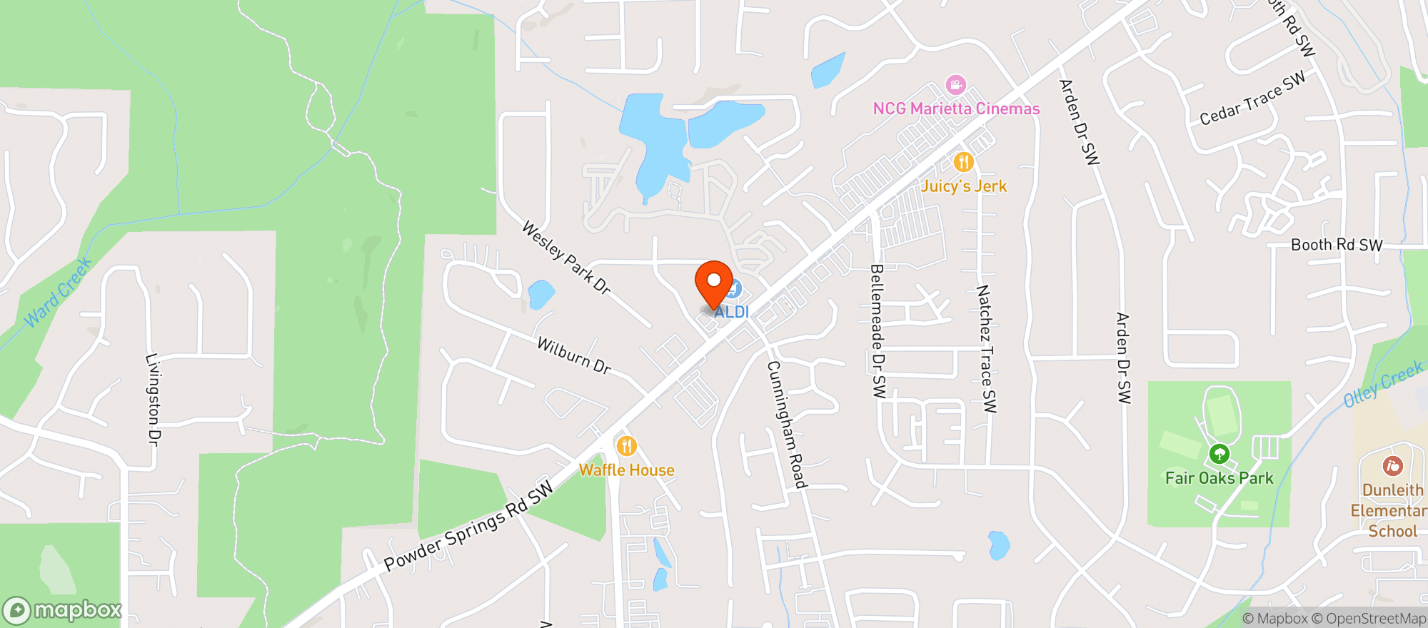 Map showing SIDD'S BEER WINE SPIRITS