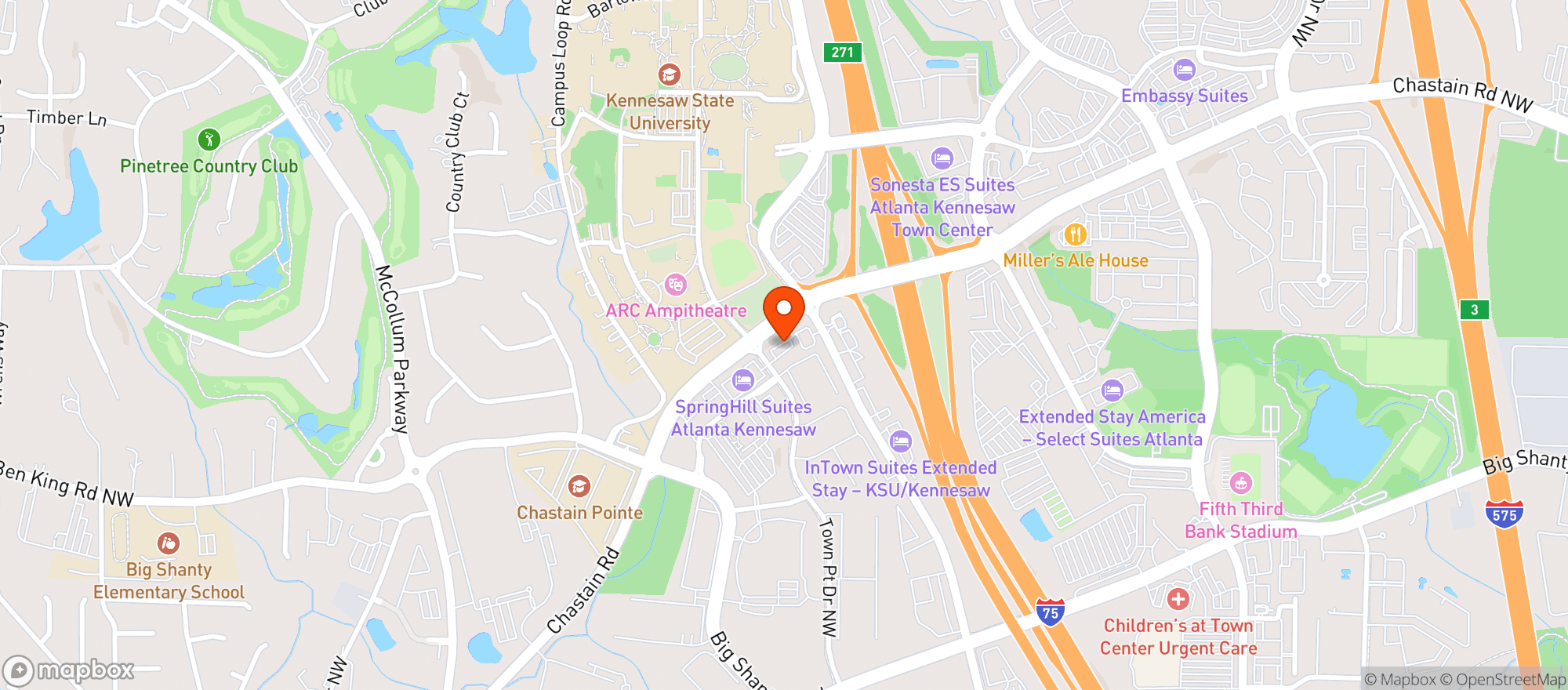 Map showing Swifty Sve