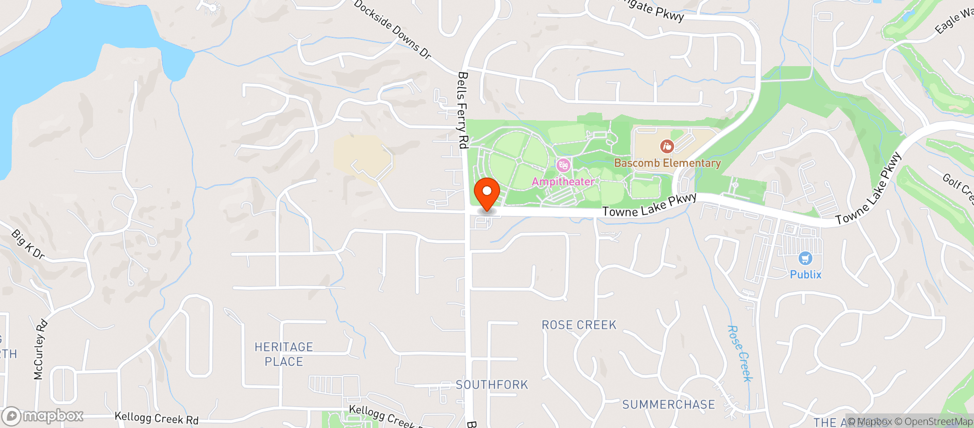 Map showing Chevron Food Mart #4