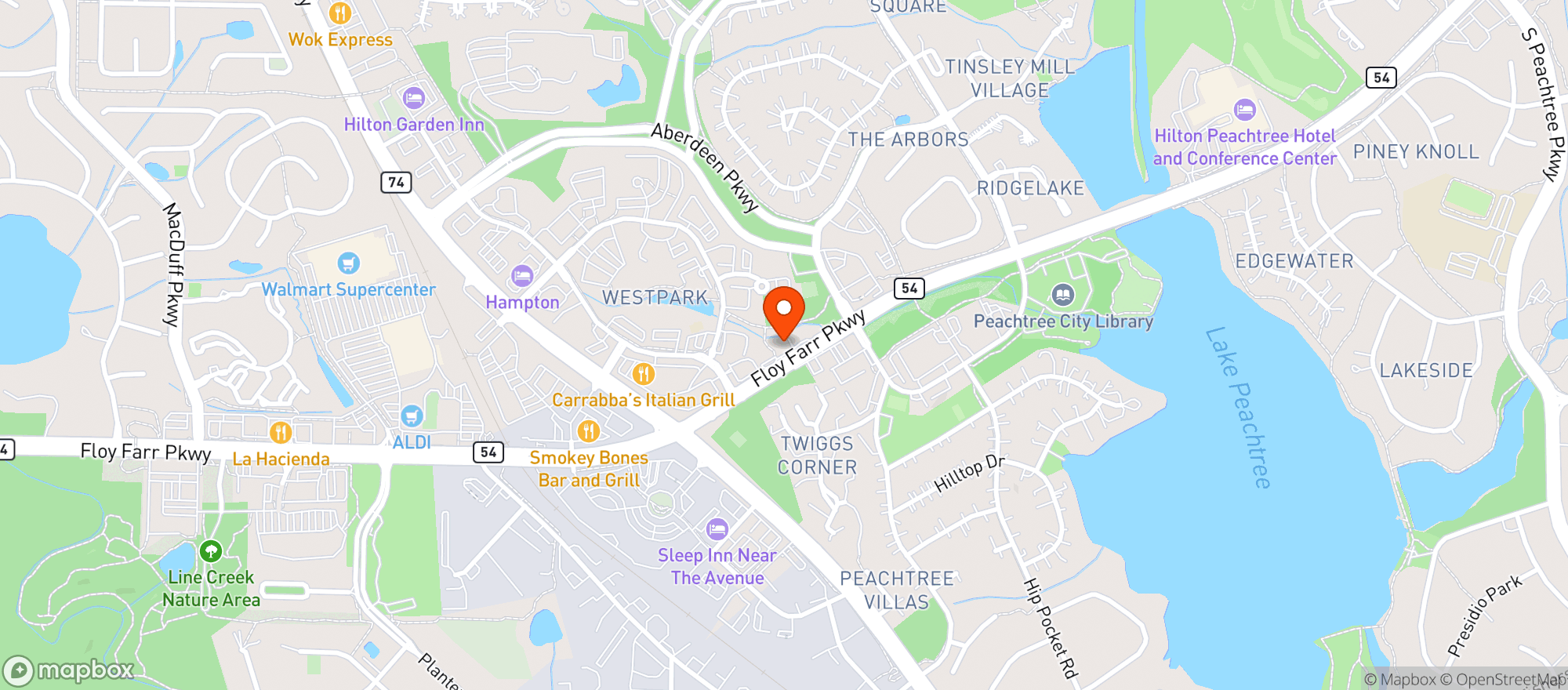 Map showing Cheers Bottle Shop