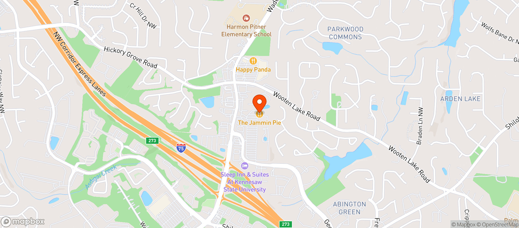 Map showing Gnc