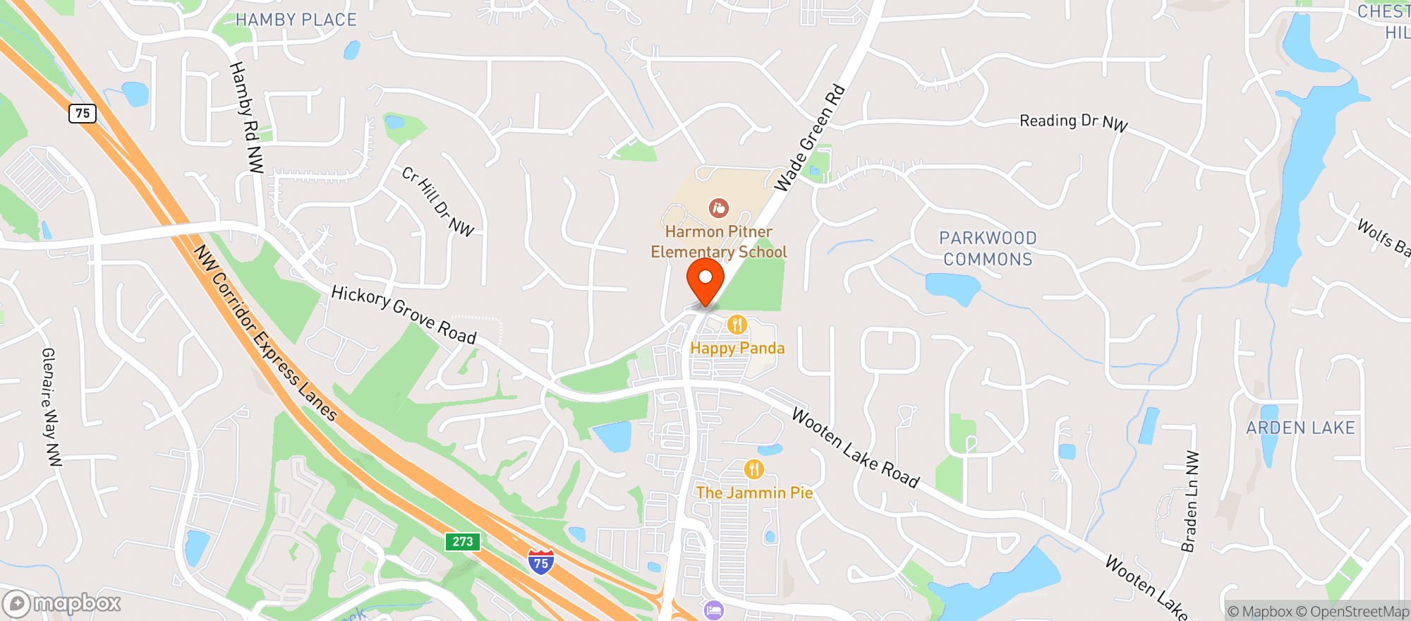 Map showing Solecito Lindo Mexican Grill